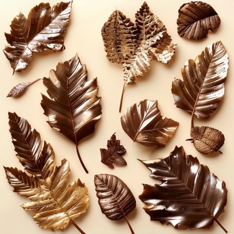 Leaves and Foliage chocolate flower style