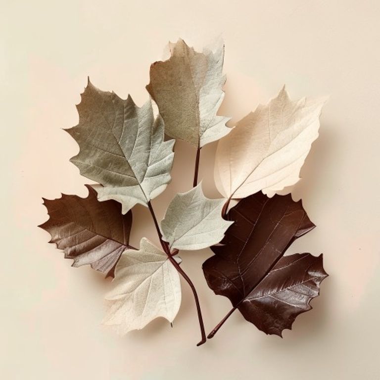 Nordic Maple Leaf chocolate flower style